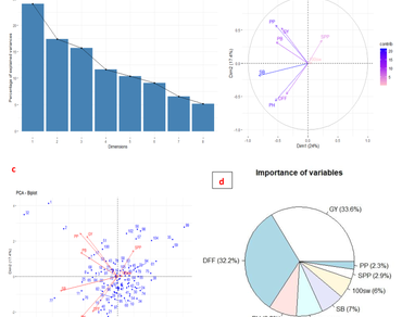 Genetic analysis and characterization of diverse pigeonpea genotypes for yield-enhancing traits 