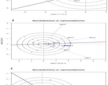 Stability, Mega-environments, Winning genotype, Which-won-where, GGE biplot